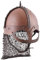Ulfberth Der Gjermundbu Helm mit vernieteter Brünne, Gr. S - Schaukampfhelm Wikingerhelm