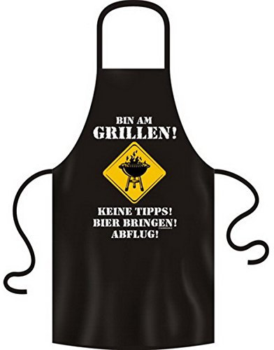Grillschürze ::: Bin am Grillen ! ::: Kochschürze
