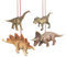 Dinosaurier-Weihnachtsschmuck, 4 Stück