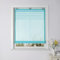 Yujiao Mao Uni Raffrollo Ösenrollo Kessy Biese transparent Voile Rollos 1er-Pack B*H 80 * 140cm Blau