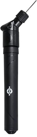 Nivia Double Action Ball Pump (Black) | with Needle Air Pump for Sports Football, Volleyball, Basketball, Rugby, Soccer Ball, Other Inflatable Balls | Stainless Steel Pin Air Pump