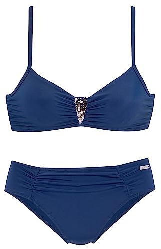 Lascana Damen Bügel-Bikini mit Pailletten | mit Pailletten