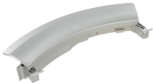 Europart Plastic Washing Machine Door Handle Compatible with BSH Siemens WM12/WM14/WM16 Series, Silver