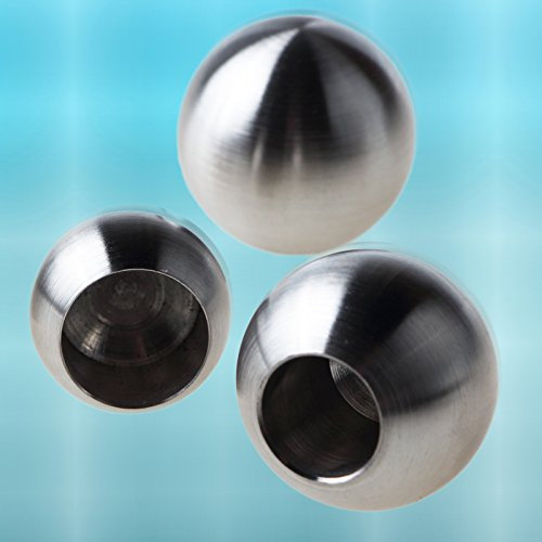 PRIOstahl® VOLLKUGEL 10 Edelstahlkugel V2A 25 mm Kugel mit Sackloch 10,2 mm ABSCHLUSSKUGEL Geländer Rundstab