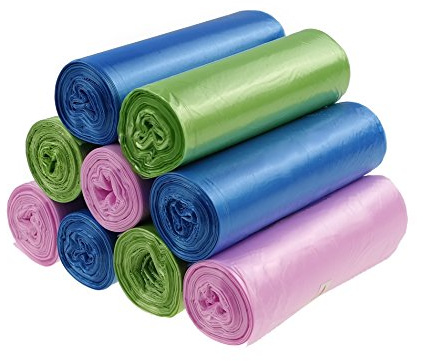 Cand 13 Gallon Kitchen Trash Bags, 9 Rolls / 180 Counts, 3-Color