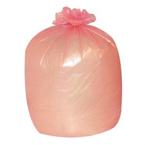 JANTEX 200 x Medium Duty Red Bin Bags (Pack of 200) - Commercial Washroom Toilet 80Litre 10kg Red Refuse Sacks Bin Liners Bin Bags