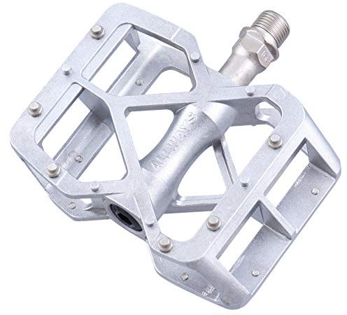 MKS (Mikashima Seisakusho) ALLWAYS Fahrradpedal, Silber, für Mountainbikes, Aluminium