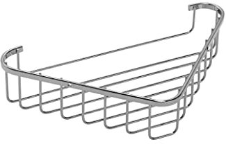 Croydex Stainless Steel Corner Bathroom Basket Shower Caddy, 10 Year Rust Free Guarantee