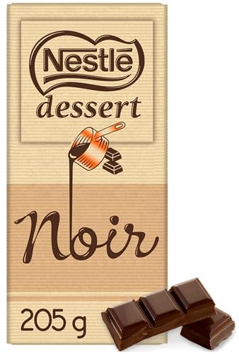 Nestlé Dessert - Chocolat Noir Pâtissier - Tablette de 205g