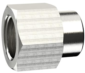 RIEGLER 111525-231.06-N Muffe, reduzierend, G 3/8 i., G 1/2 i., SW 24, Messing vernickelt, 1Stk