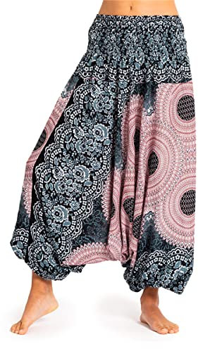 PANASIAM Aladin Pants Mandala 2, Black n White L