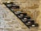 DanDiBo Scaffale per Vini Porta-Bottiglie Diagon 100 cm in Metallo Scaffale Porta-Bottiglie Bar (Versione Destra)