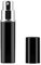 TRIXES Perfume Atomiser 5ml - Refillable Travel Size Perfume Bottle, Leak Proof Container for Men & Women - Gloss Black