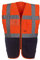 Yoko Multifunktionale Herren-Hochsicherheitsweste yk002/hvw801. XL orange/schwarz