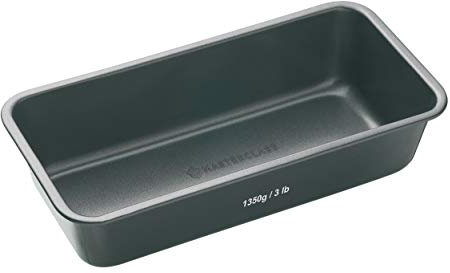 MasterClass Teglia per Pane da 3 Libbre Antiaderente, in Acciaio al Carbonio, 28 cm x 13 cm (11 Inch x 5 Inch) - Grigio
