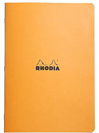 Rhodia 119164C Heft (DIN A4, 21 x 29,7 cm, kariert, 48 Blatt) 1 Stück orange