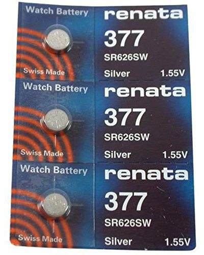 #377 Renata Watch Batteries 3Pcs