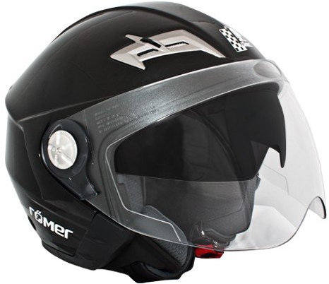 Römer Motorradhelm Freiburg RR 10i Jet, schwarz, M, 10253