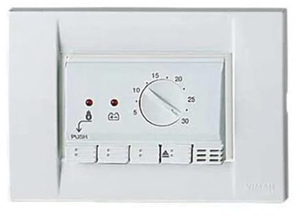 Termostato elettronico da incasso 3 moduli nero