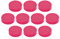 Ergo Magnete Medium, Durchmesser 30 x 8 mm, 10 Stück, pink