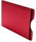 CardTresor Color Kartenschutzhülle aus Edelstahl in rot, RFID/NFC-Schutz