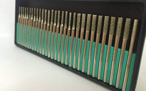 60 Pack Diamond Drill Bit 1mm/2mm/3mm Jewelry Beach Sea Glass Shells Gemstones Lapidary ,20 pcs 1mm/2mm/3mm. by leoye