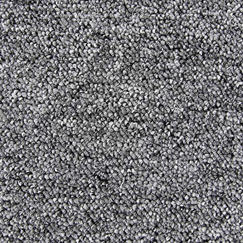 Grey Heavy Duty Polypropylene Carpet Tiles with Bitumen Backing, 50cm x 50cm, 5 Square Meters