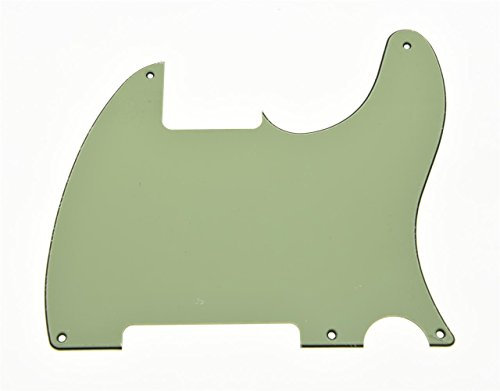 KAISH Mintgrün 3-lagig 5 Loch Tele Blank Pickguard Scratch Plate No Pickup Hole for Fender Esquire