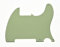 KAISH Mintgrün 3-lagig 5 Loch Tele Blank Pickguard Scratch Plate No Pickup Hole for Fender Esquire