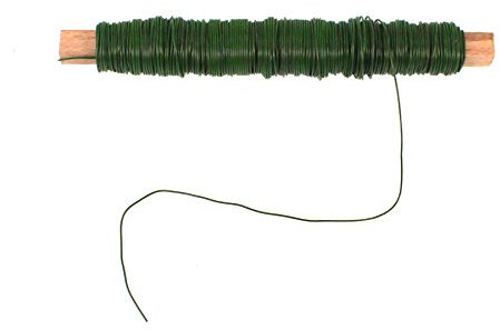 1 Rolle Wickeldraht grün Blumendraht Bindedraht a 100g 0,65mm