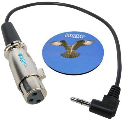 HQRP 3.5mm to XLR Female 3-pin Cable Cord for Shure PG58-QTR Cardioid Dynamic Vocal Microphone (Direct Link from External Microphone) Coaster