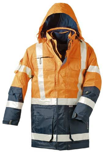 Warnschutz-Parka WALLACE orange-marine - Größe: 70/72 XXXXL