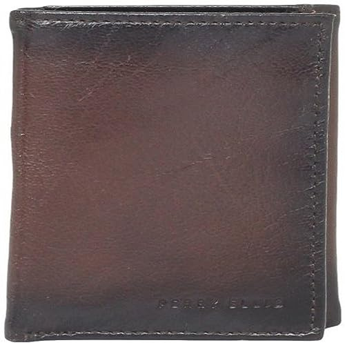 Perry Ellis Men's Michigan Slim Trifold, Brown, One Size