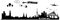 Wandtattoo wandaufkleber Aufkleber Wandsticker wall sticker Wohnzimmer Schlafzimmer Kinderzimmer City Stadt Hamburg Skyline Landschaft 30 Farben zur Wahl wst12 motiv1 (Printed Sticker,ca.20 x 8cm)