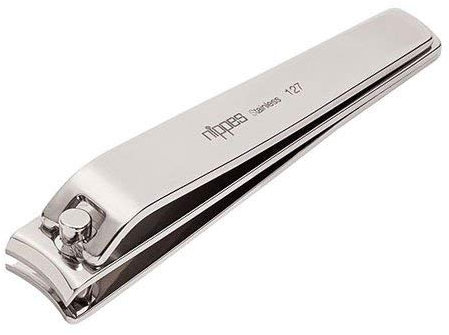 nippes Solingen Nagelknipser für Fussnägel | Vernickelter, gehärteter Stahl | Länge 80 mm | Fußnagel Knipser | Nagelpflege Knipser