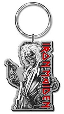 Iron Maiden Killers Album Cover Logo Chrome Metal Keychain Keyring Gift Official