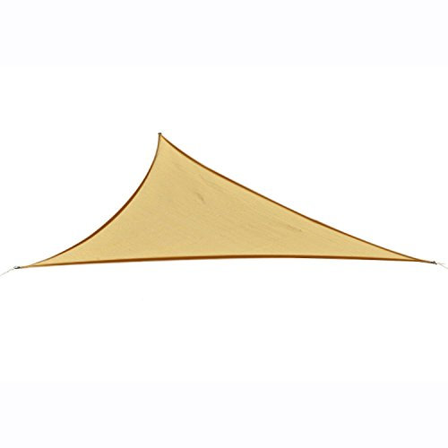 Outsunny Tenda Tendone parasole triangolare (colore: beige, dimensione: 5x5x5m)