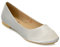 ESSEX GLAM New Womens Flat Pumps Ladies Glitter Ballet Ballerina Dolly Bridal Shoes Size (UK 8 EU 41, Silver Satin)