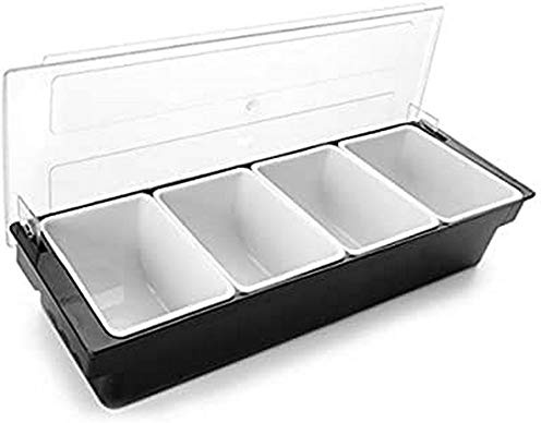 LACOR 61134 Gewürzkasten 4-teilig x 750 ml mit Deckel | Langlebiges Profi-Utensil; entwickelt für optimale Leistung und schnelle, unkomplizierte Reinigung in der Spülmaschine