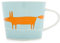 Scion Mr. Fox - Mini Taza (Porcelana), diseño de Zorro, Color Naranja y Azul