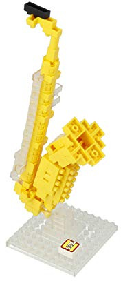 mugesh Klemmbausteine 3D-Puzzle Saxofon - Schönes Geschenk für Musiker