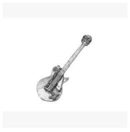 Zinn Pin Badge Musik E-Gitarre (Gibson)