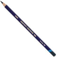 Derwent Inktense Permanent Watercolour Single Pencil, Iron Green (1310), 4mm Premium Core Strength, Water-Soluble, Ideal for Drawing, Colouring & Painting on Paper & Fabric, Professional Quality (2301879)