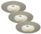 Briloner Leuchten 7231-032 LED Einbauleuchte, dimmbar, LED Strahler, Spots, Wohnzimmer, LED 230v, 5,5 Watt, 470 Lumen, Badezimmer / Bad geeignet IP44, energiesparend, 3er-Set, rund, matt-nickel