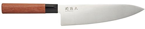 KAI Seki Magoroku Red Wood Griff Kochmessermit red Wood Griff, Klinge 20,0 cm, MGR-0200C