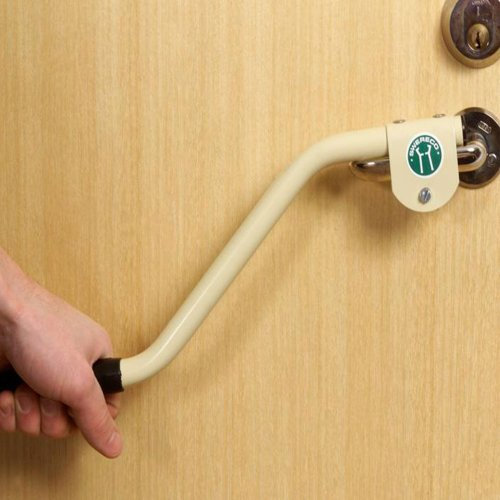 Swereco Disabled Toilet Door Handle - Door Lever - Silver Stainless Steel