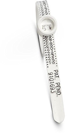 Aurum Jewelry Multisizer Ringgrößenmesser ermitteln Sie Ihre Ringröße selbst - sehr gut für mehrfache Nutzung geeignet