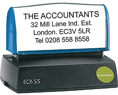 Q-Connect Voucher for Custom Pre-Inked Stamp 57x20mm KF02106