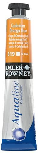 Daler-Rowney Aquafine Watercolour Paint, Aluminium Tube, 0.27oz - 8 ml, Cadmium Orange Hue