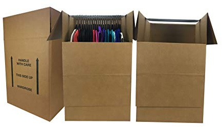 uboxes größere Kleiderschrank 24 x 24 x 40-inches Umzugskartons, Bundle Von 3 (boxbundwar03)